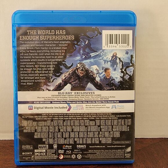 BLU-RAY/DVD Venom - Picture 2 of 3